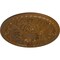 Ekena Millwork Tristan Ceiling Medallion (Fits Canopies up to 5 1/2"), Hand-Painted Smokey Topaz, 26"OD x 3"P CM26TNSTF - alternate 2